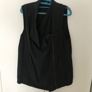 DKNY jeans Zippered vest L